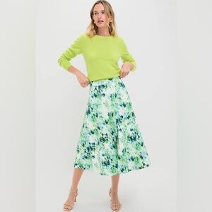 Water Lillies Cotton Seersucker Andrea Circle Skirt